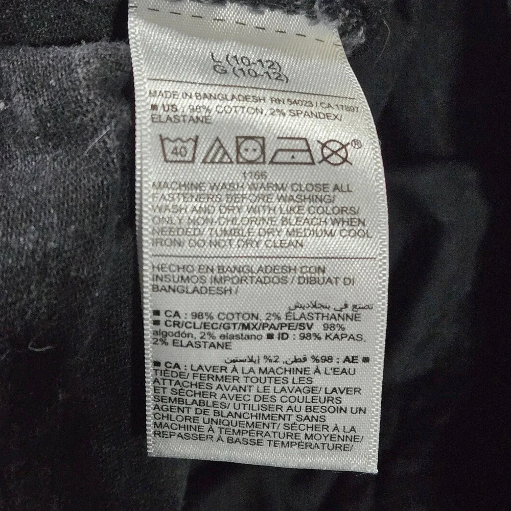 Old‎ Navy Kids Skinny Pull-On Built-In Tough Jeans Black Size L 10-12